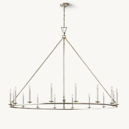 Hartwell Lantern Frame Round Chandelier 72"