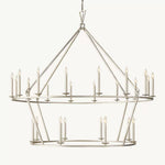 Carrick Two-Tier Round Chandelier 62"