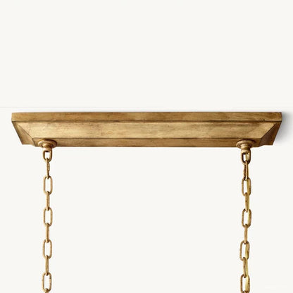 Hartwell Lantern Frame Rectangular Chandelier 54"