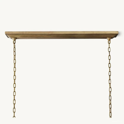 Hartwell Lantern Frame Rectangular Chandelier 72"