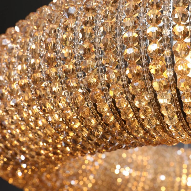 Halo Crystal Round Chandelier 32"