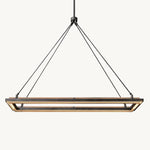 Peralta Forged Rectangular Chandelier