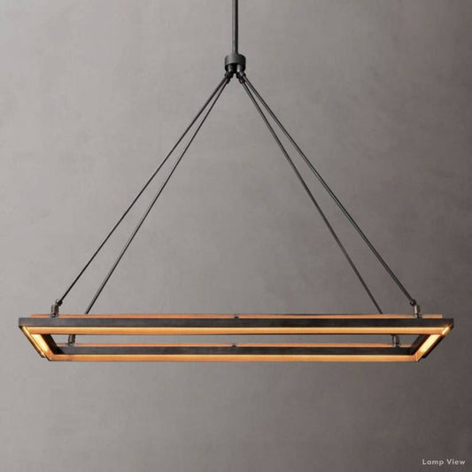 Peralta Subtle Glow Rectangular Chandelier