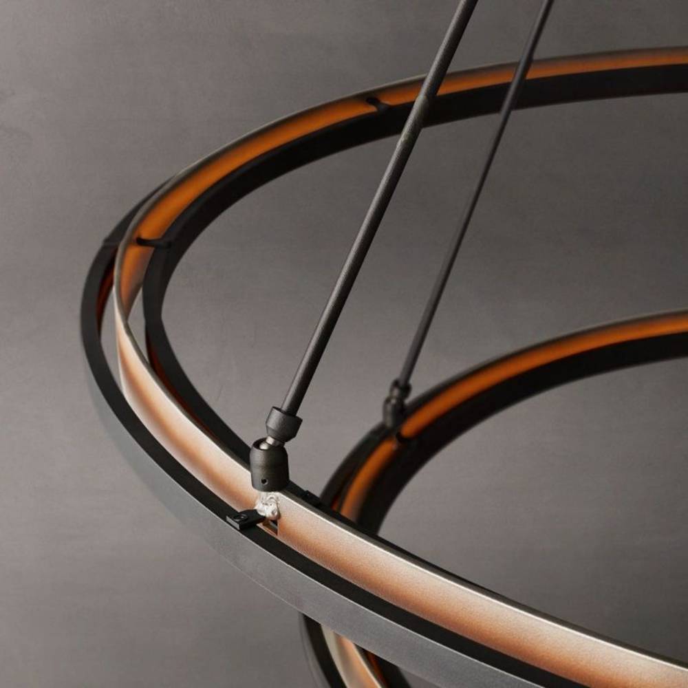 Peralta Forged Two-Tier Round Chandelier