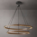 Peralta Forged Two-Tier Round Chandelier
