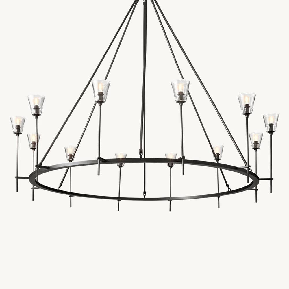 Torche Round Chandelier 70"