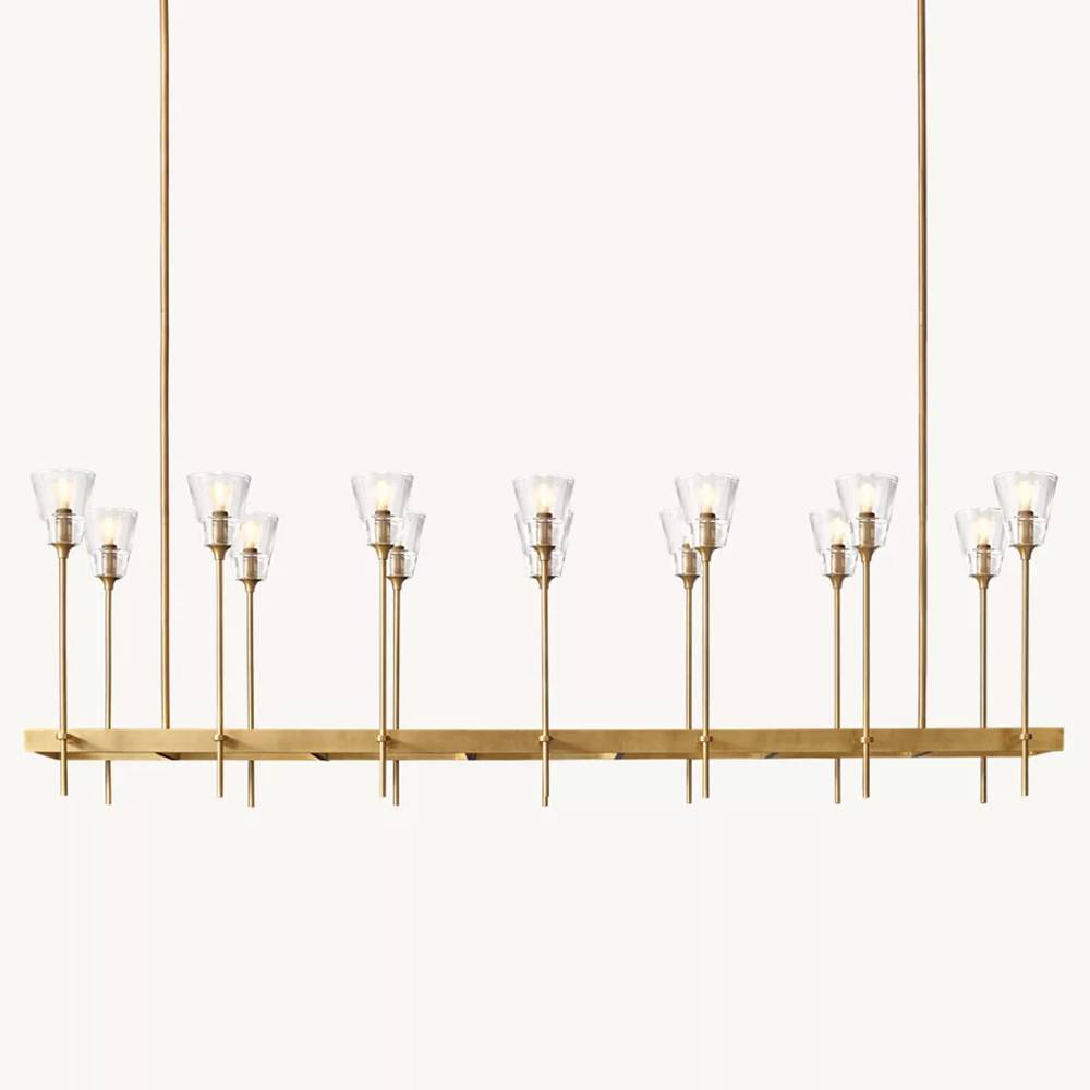 Torche Rectangular Chandelier 67"