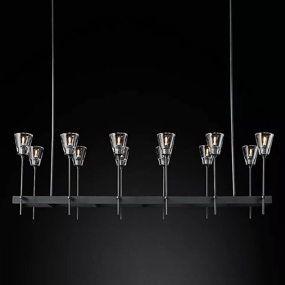Torche Rectangular Chandelier 54"