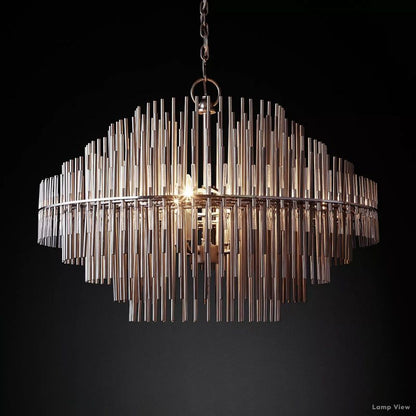 Emile Staggered Form Round Chandelier 42"