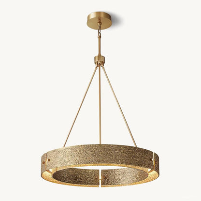 Vouvray Cast Surface Round Chandelier 36"