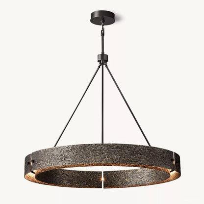 Vouvray Cast Surface Round Chandelier 48"