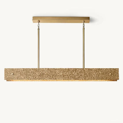 Vouvray Cast Surface Linear Chandelier 54"