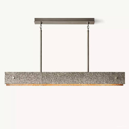 Vouvray Cast Surface Linear Chandelier 54"