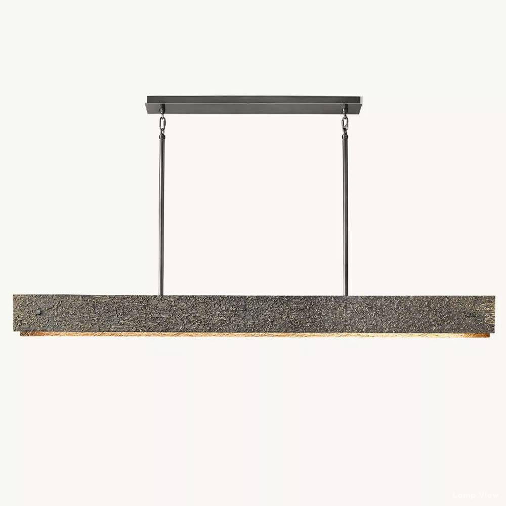 Vouvray Cast Surface Linear Chandelier 72"