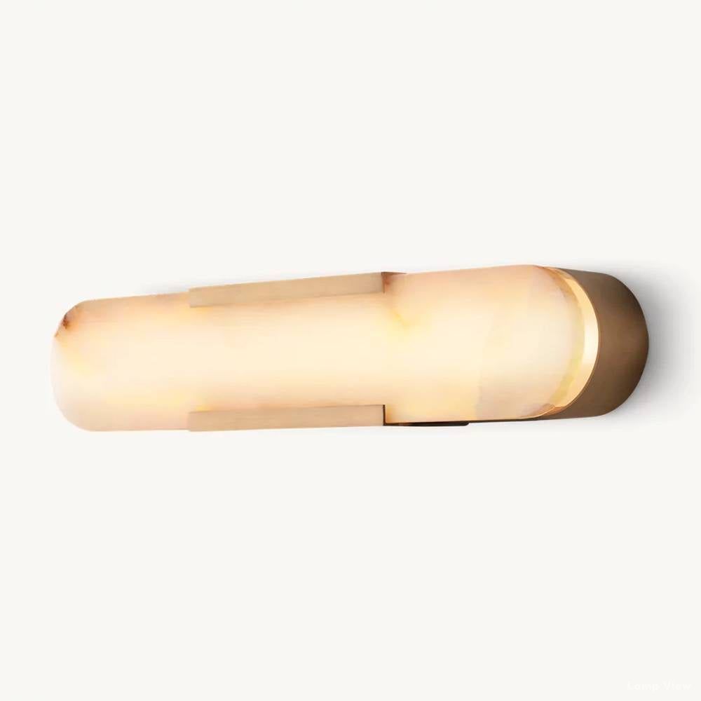 Maderno Satiny Alabaster Grand Wall Sconce