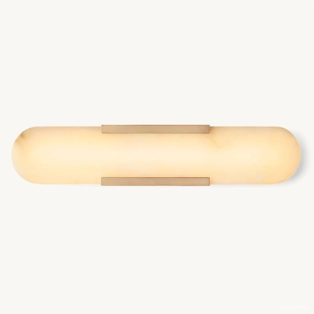 Maderno Satiny Alabaster Grand Wall Sconce