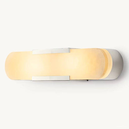 Maderno Satiny Alabaster Grand Wall Sconce
