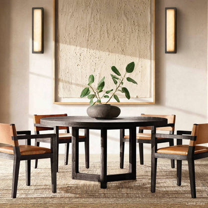 Maderno Satiny Alabaster Linear Wall Sconce