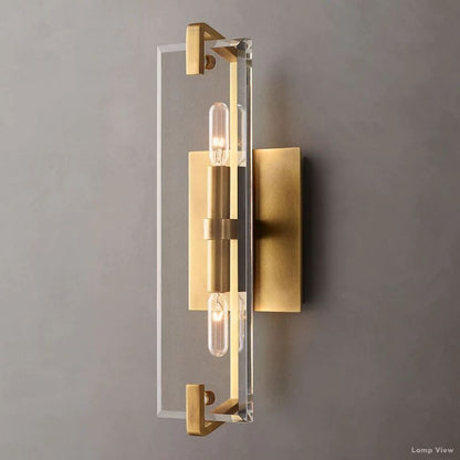 Marbuzet Crystal Plane Linear Wall Sconce