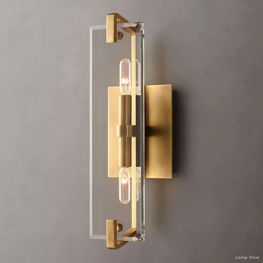 Marbuzet Crystal Plane Linear Wall Sconce