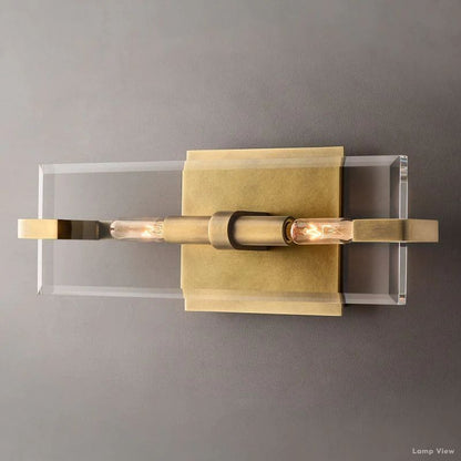 Marbuzet Crystal Plane Linear Wall Sconce