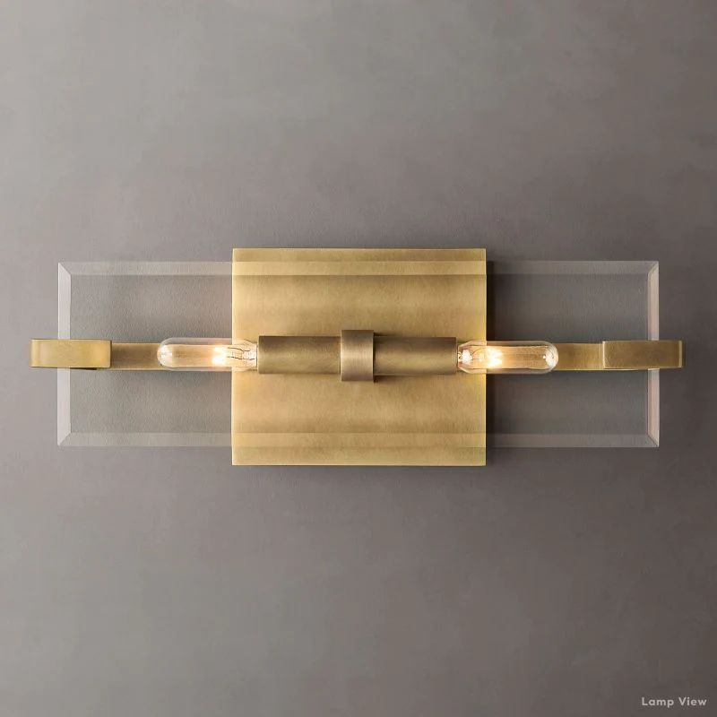 Marbuzet Crystal Plane Linear Wall Sconce