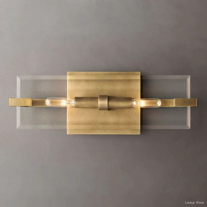 Marbuzet Crystal Plane Linear Wall Sconce