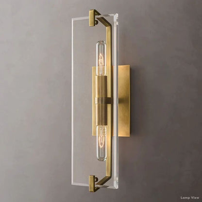 Marbuzet Crystal Plane Linear Wall Sconce