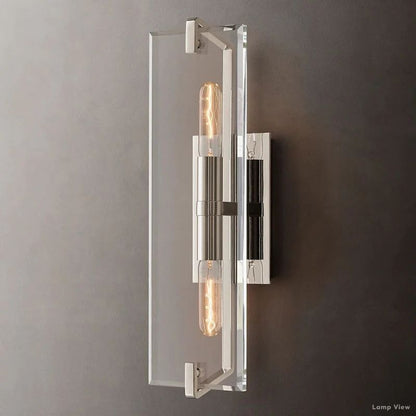 Marbuzet Crystal Plane Linear Wall Sconce