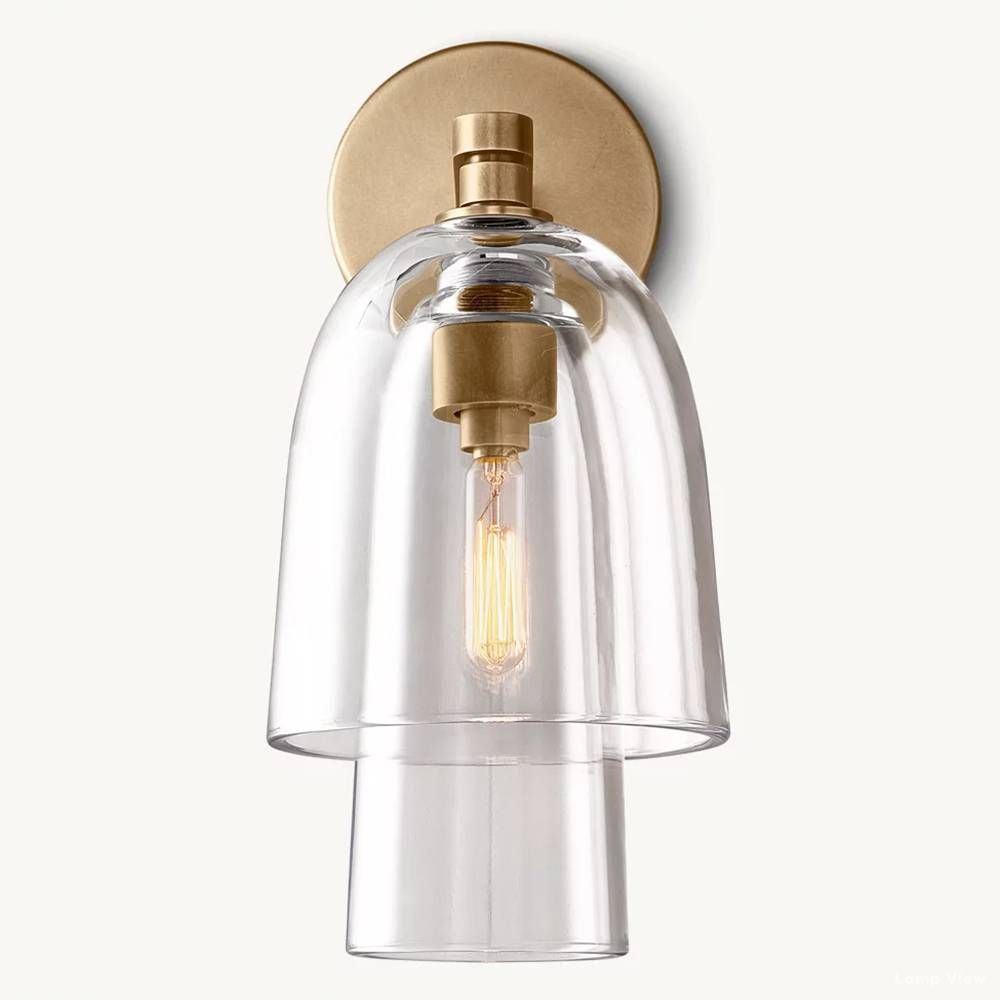 Blom Glass Flute Wall Sconce