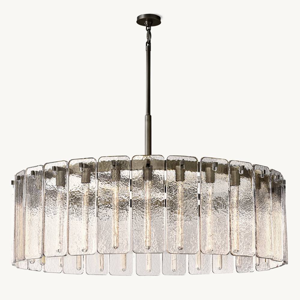 Calamette Glass Round Chandelier 48"