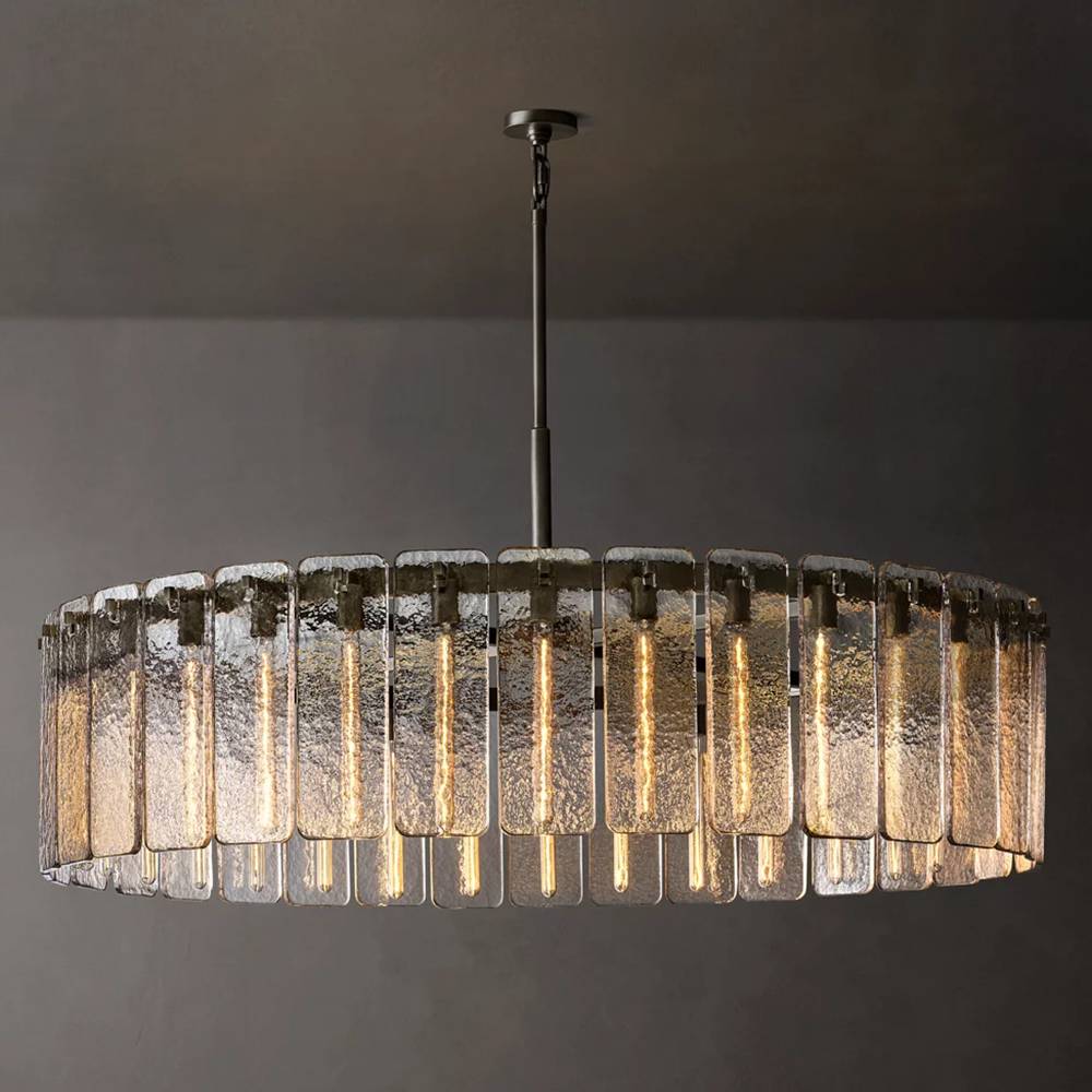 Calamette Glass Round Chandelier 60"