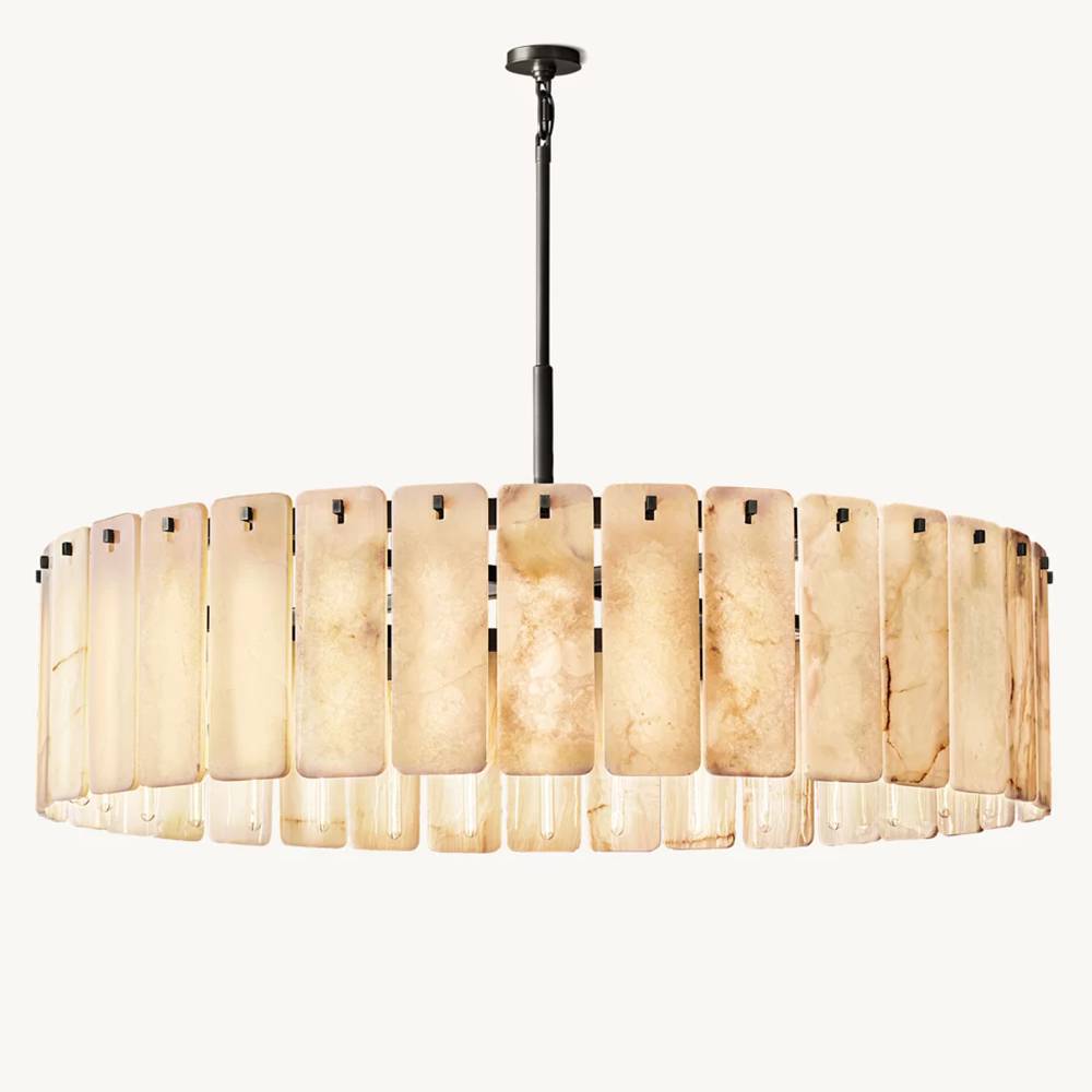 Calamette Onyx Round Chandelier 60"