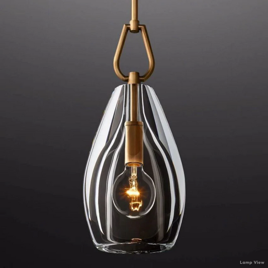 Botanist Crystal Flute Pendant Light