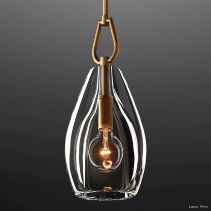 Botanist Crystal Flute Pendant Light