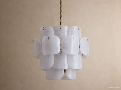 Blaire Delicate Glass Round Chandelier