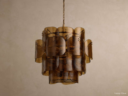 Blaire Delicate Glass Round Chandelier