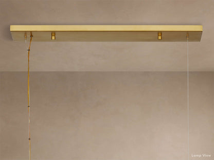 Kinney Opal Glass Linear Chandelier