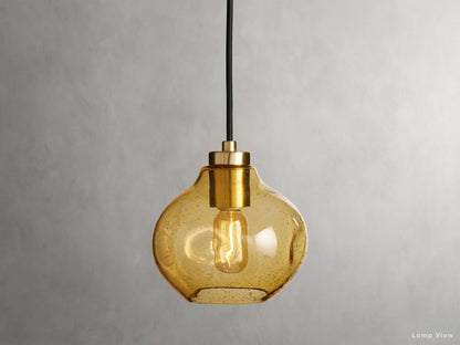 Organic Fluid Glass Pendant Light