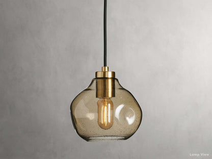 Organic Fluid Glass Pendant Light