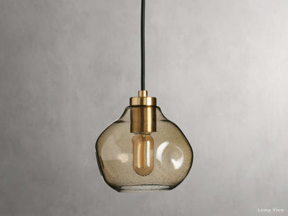 Organic Fluid Glass Pendant Light
