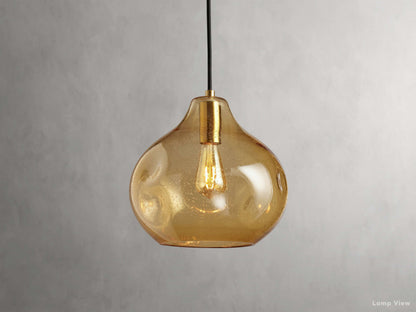 Organic Fluid Glass Pendant Light
