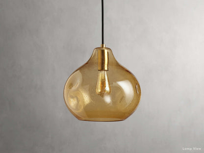 Organic Fluid Glass Pendant Light