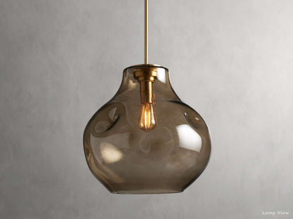 Organic Fluid Glass Pendant Light