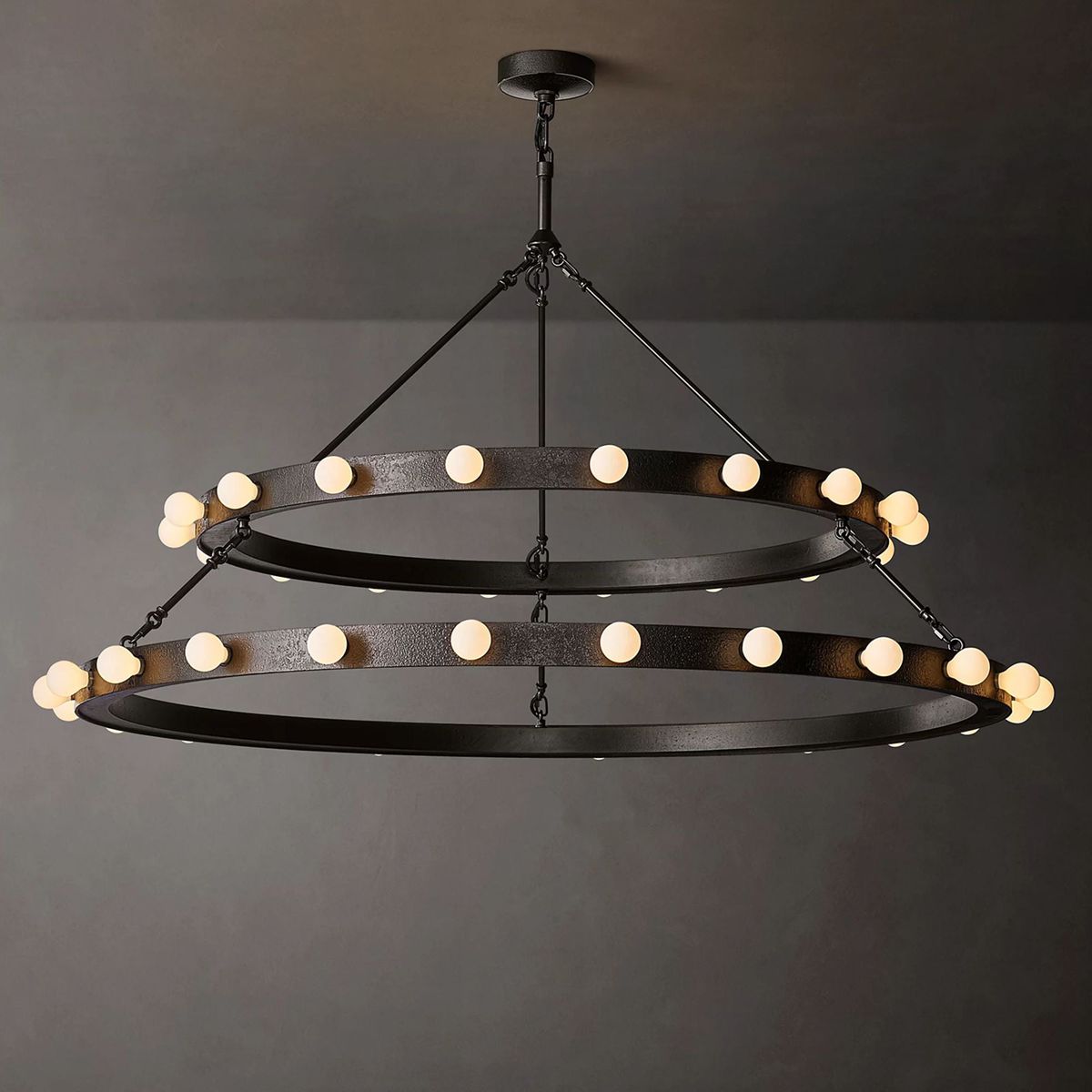 Vitoria Two-Tier Round Chandelier 48"