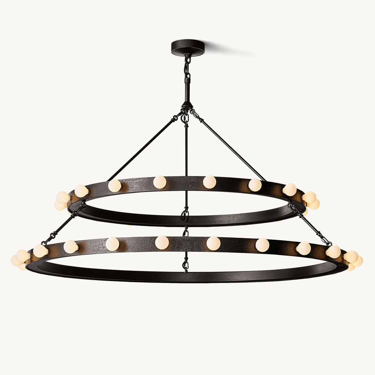 Vitoria Two-Tier Round Chandelier 48"