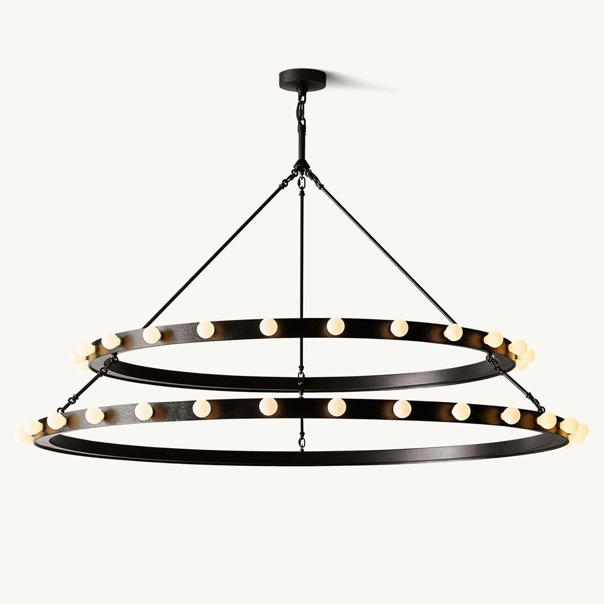 Vitoria Two-Tier Round Chandelier 60"