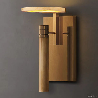 Maderno Satiny Alabaster Dome Wall Sconce