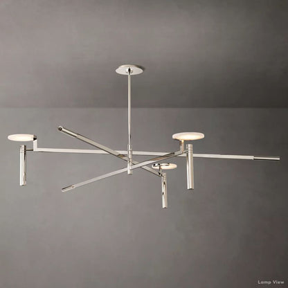 Maderno Satiny Alabaster Round Chandelier 60"