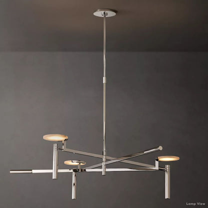 Maderno Satiny Alabaster Round Chandelier 45"